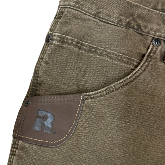 Brown Wrangler Riggs Workwear Insulated Warm Men’s 40x32 Heavy Duty Pants NICE - Picture 3 of 8